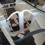Carbon Fiber Bulkheads on the interior of a Carbon 32